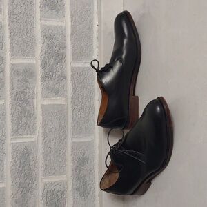 Johnston & Murphy Sheepskin Men's Leather Oxfords Lace Up Dress Shoes Size 9